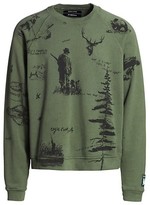 Thumbnail for your product : Reese Cooper Hand Drawn Hunting Motif Sweatshirt