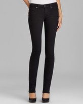 Thumbnail for your product : Paige Denim 1776 Paige Denim Jeans - Skyline Straight Petite in Black Ink