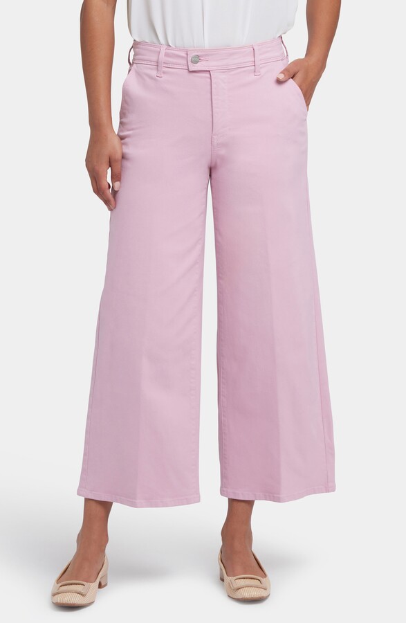 NYDJ Mona High Waist Ankle Wide Leg Trouser Jeans