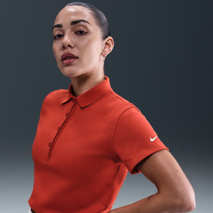 Nike Women's Short-Sleeve Golf Polo in Red | IF8528-626