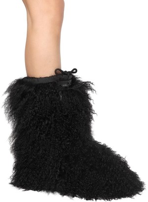 Chiara Ferragni 20mm Mongolian Fur Snow Boots