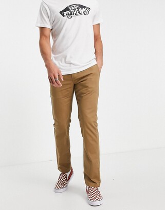 Vans Authentic slim chinos in tan - ShopStyle