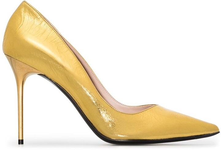 yellow gold heels