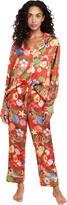 Thumbnail for your product : Karen Mabon Tiger Bouquet Long Pajama Set
