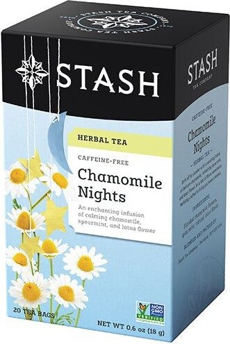 Stash Tea StashTeaChamomileNightsHerbalTeaBagsCaseof6/20Bags