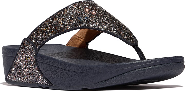 FitFlop Lulu Multi Tonal Glitter Toe Post Sandals