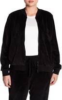Thumbnail for your product : Z By Zella Backflip Velour Bomber Jacket