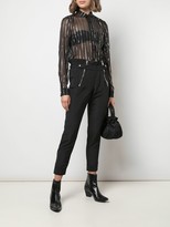 Thumbnail for your product : RtA Blythe striped sheer shirt
