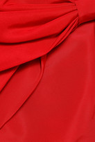 Thumbnail for your product : Sachin + Babi Padma Bow-embellished One-shoulder Silk-faille Gown