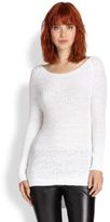 Thumbnail for your product : Saks Fifth Avenue Tape-Stitch Hi-Lo Sweater