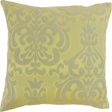 The Pillow Collection Truffle/Ivory/Lichen Cotton Blend Piece Sham
