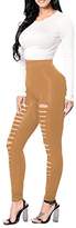 Thumbnail for your product : Best Dress Women's Empire Waist Leggings Skinny Tights Ripped Jogger Workout Yoga Pants