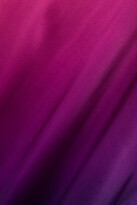 Thumbnail for your product : Semsem One-shoulder Ombré Silk-charmeuse Kaftan - Pink