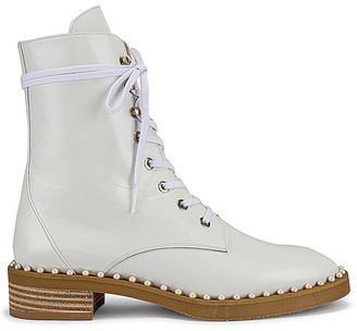 stuart weitzman white booties