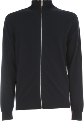 mens zip up wool cardigan