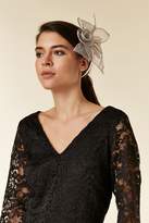 Thumbnail for your product : WallisWallis Grey Bow Clip Fascinator