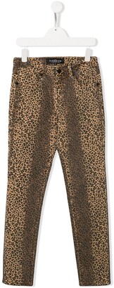 John Richmond Junior Leopard Print Jeans