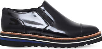Vince Alona patent-leather Oxford shoes