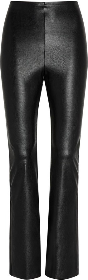 Commando Faux Leather Control Smoothing Flared Legging, Black by Commando