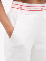 Thumbnail for your product : adidas by Stella McCartney Logo-print Organic Cotton-blend Track Pants - White