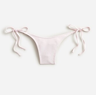J.Crew Ribbed curved-waist cheeky string bikini bottom