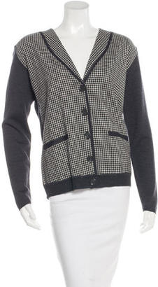 See by Chloe Checked Wool Cardigan