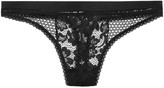 Thumbnail for your product : ELSE Petunia Stretch-mesh And Corded Lace Thong