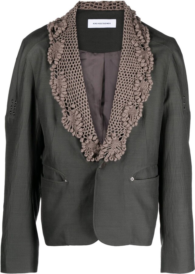 KIKO KOSTADINOV Crochet Collar Blazer ShopStyle