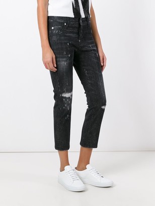 DSQUARED2 Cool Girl cropped microstudded jeans