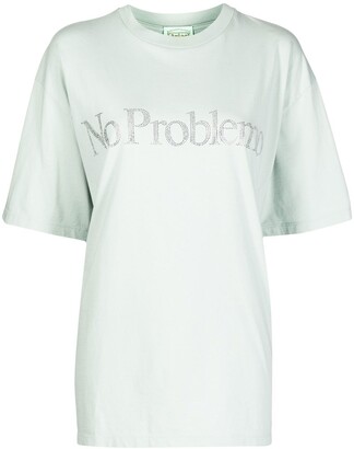 Aries embellished No Problemo T-shirt