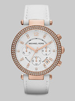 Thumbnail for your product : Michael Kors Crystal & Rose Goldtone Stainless Steel Chronograph Watch