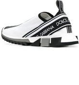 Thumbnail for your product : Dolce & Gabbana Sorrento logo mesh sneakers