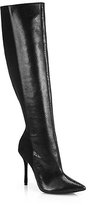 Thumbnail for your product : Alice + Olivia Donovan Knee-High Embossed Leather Boots