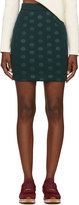 Thumbnail for your product : Stella McCartney Green Embossed Polka Dot Skirt