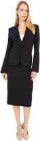 Thumbnail for your product : Le Suit Women's 2 Button Notch Collar Stretch Crepe Skirt Suit Set