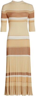 Proenza Schouler Zig Zag Stripe Knit Dress