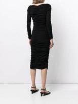 Thumbnail for your product : KHAITE Charmaine shirred midi dress