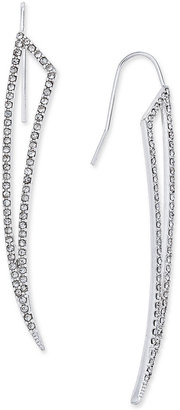 INC International Concepts Silver-Tone Pavé Horn-Shaped Drop Earrings, Only at Macy's