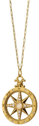 Monica Rich Kosann 18K Gold Diamond Compass Charm Necklace