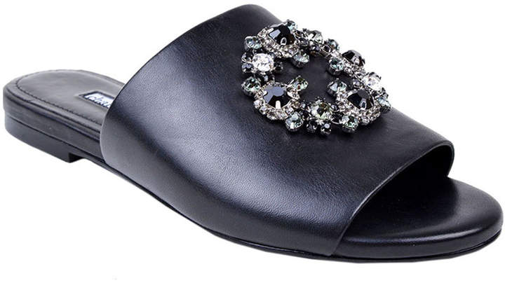 charles david leather slide sandals
