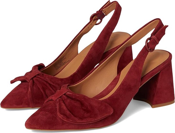 Gentle Souls by Kenneth Cole Diana High Women's Heels Burnt Red Suede : 8.5 M Leather/Rubber