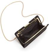 Thumbnail for your product : Milly Croc-Embossed Velvet Clutch