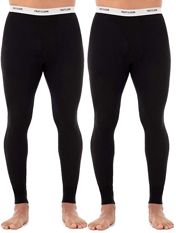 fruit of the loom men's classics midweight thermal bottom