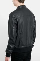 Thumbnail for your product : Topman Faux Leather Bomber Jacket