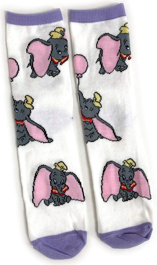 Sock Shack Ladies Disney Dumbo The Elephant Flying White Socks 48 UK