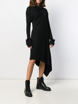 Thumbnail for your product : Marques Almeida Ribbed-Knit Asymmetric Dress