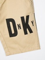 Thumbnail for your product : DKNY Logo-Print Cotton Shorts