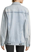 Thumbnail for your product : Alexander Wang T by Daze Button-Front Bleached Denim Jacket