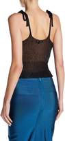 Thumbnail for your product : Wow Couture Metallic Knit Crop Top