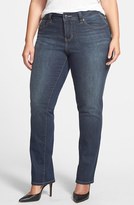 Thumbnail for your product : Jag Jeans 'Jackson' Stretch Straight Leg Jeans (Melrose) (Plus Size)